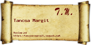 Tancsa Margit névjegykártya